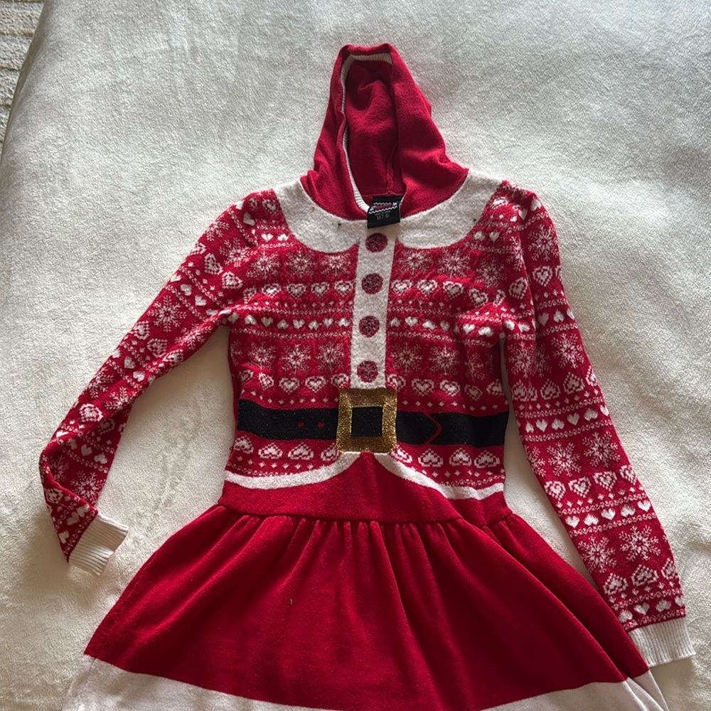Holiday sweater dress